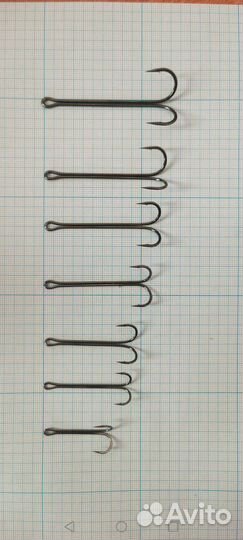 Крючки тройники, двойники, офсеты, вертлюгопт