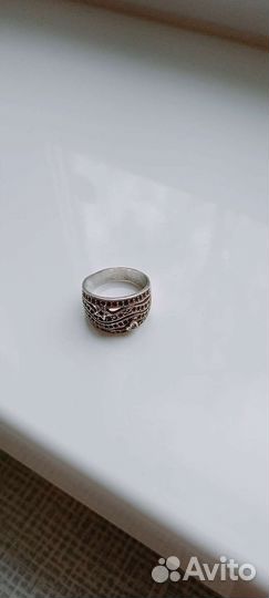 Кольцо серебряное женское