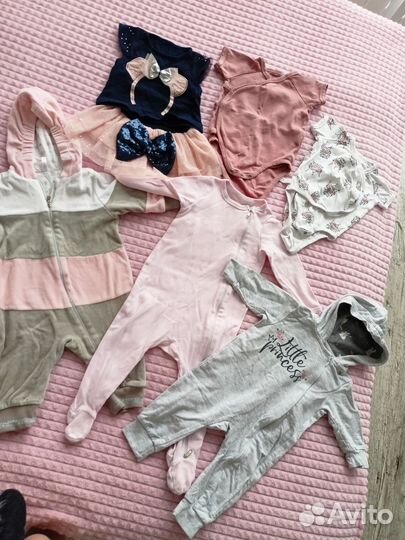 Детские вещи пакетом для девочки 68 размера