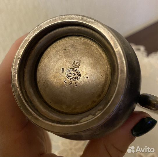 Роскошный кофейник, молочник и сахарница Norblin