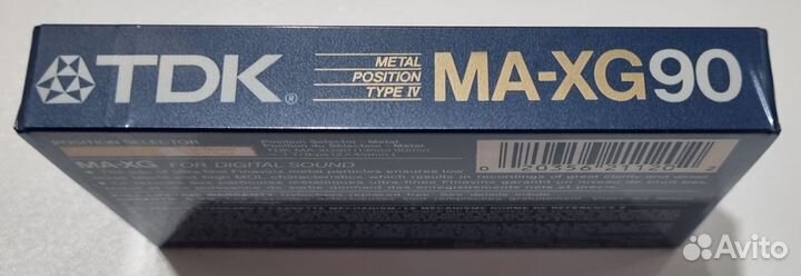 Редкие кассеты TDK MA-XG 46/90 Литой корпус