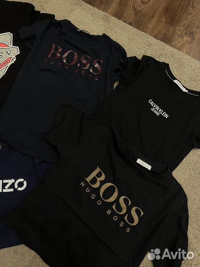 Футболки оригинал boss calvin klein armani kenzo