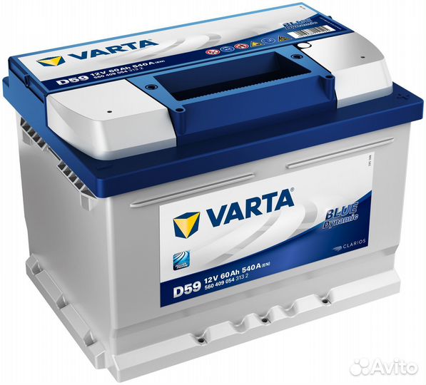Доставка акб 60Ач Varta Blue Dynamic D59