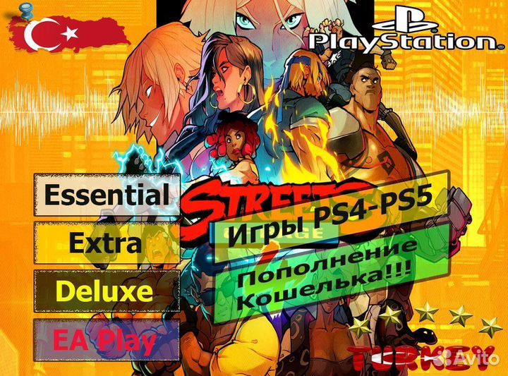 Подписка PS Plus/Streets of Rage 4