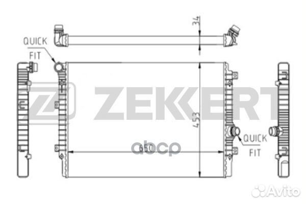 Радиатор охлаждения двигателя Skoda Yeti (5L) 0