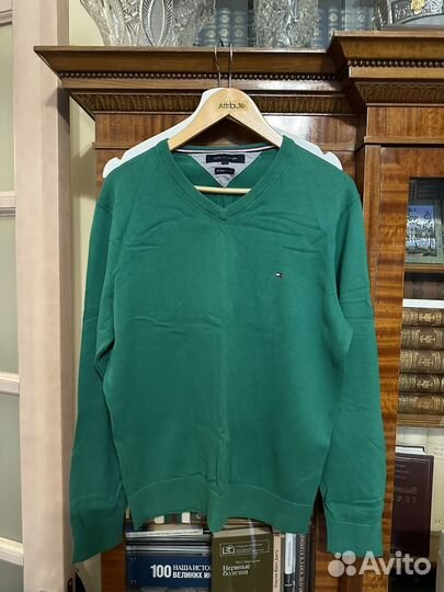 Джемпер v-neck tommy hilfiger L