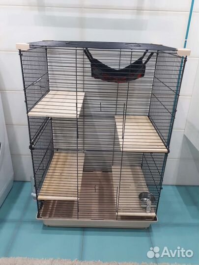 Клетка большая для грызунов со всем необходимым