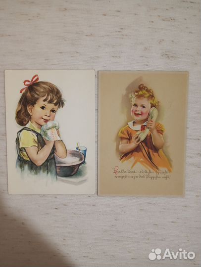 Открытки СССР дети