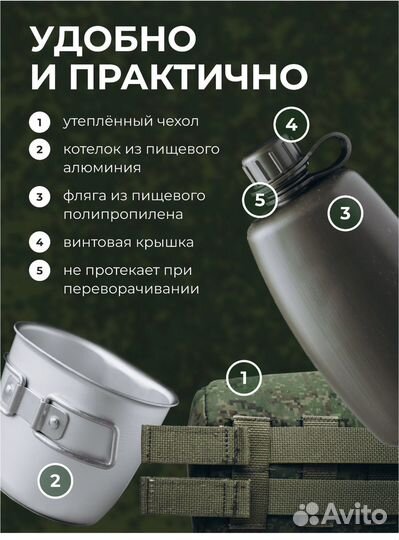 Фляга с котелком