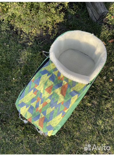 Мягкий меховой вкладыш для санок