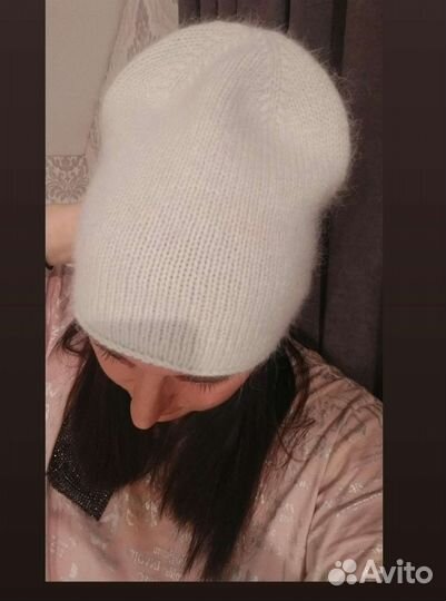 Шапка бини из пуха норки