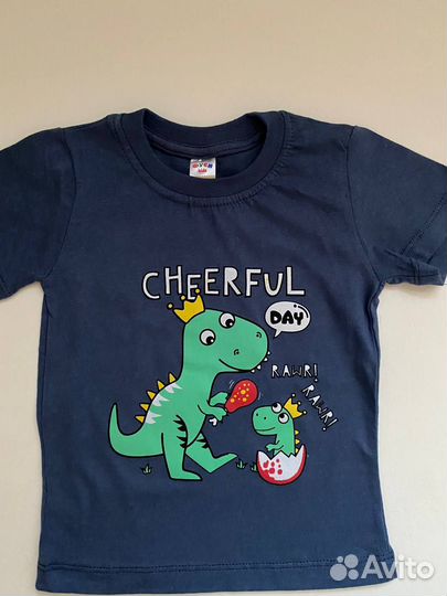 Новая футболка для мальчика с динозавром 86-104