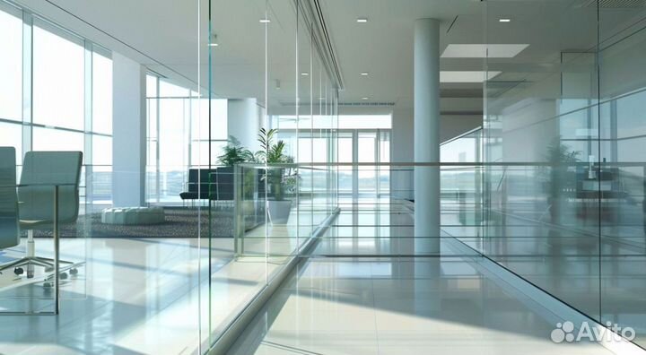 Стеклянное ограждение лестницы на заказ