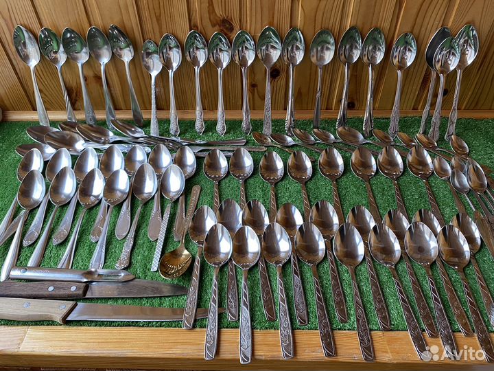 Вилки ложки ножи нержавейка СССР