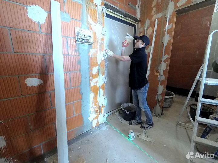 Механизированная Штукатурка Стен с Гарантией