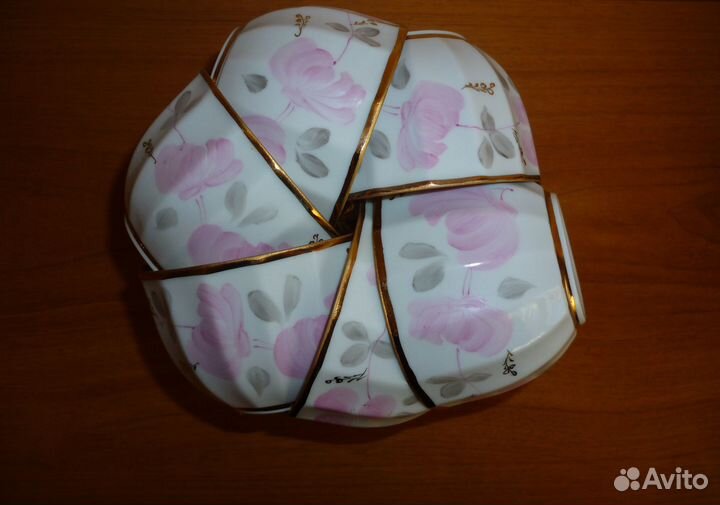 Чайный сервиз (фарфоровый) Роза розовая
