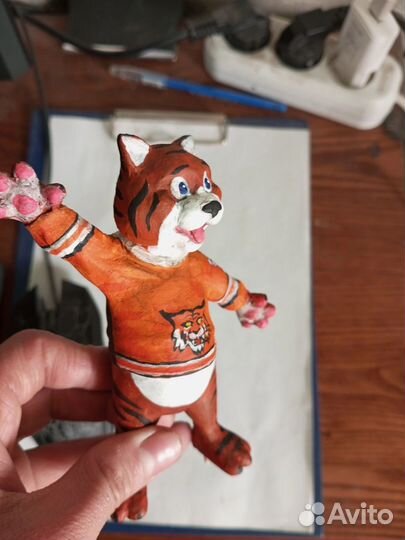 Ручная работа талисман хоккейного клуба 