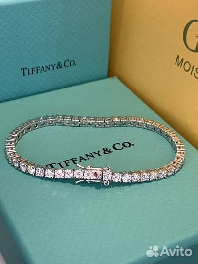 Теннисный браслет Муассанит 3-4 mm