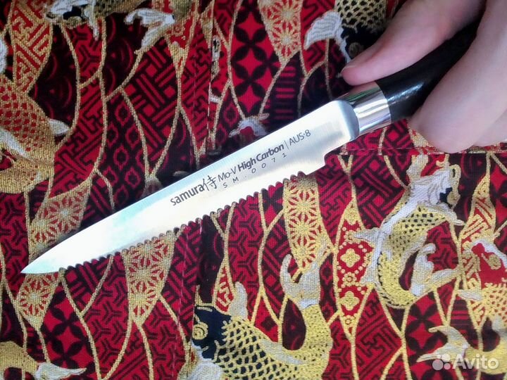 Кухонный нож для томатов Samura Mo-V