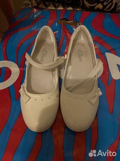 Туфли для девочки белые 37 размер