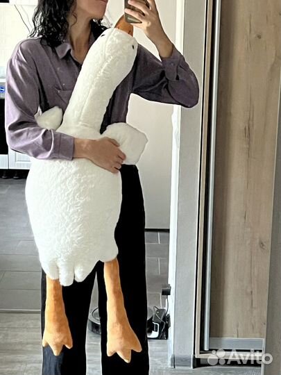 Мягкая игрушка подушка гусь обнимусь