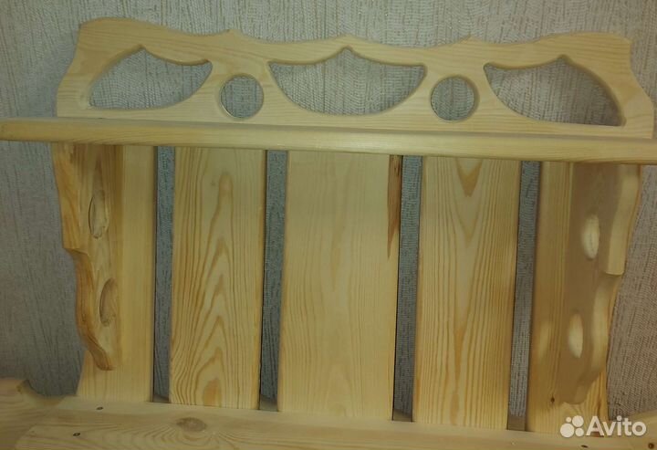 Полка настенная деревянная