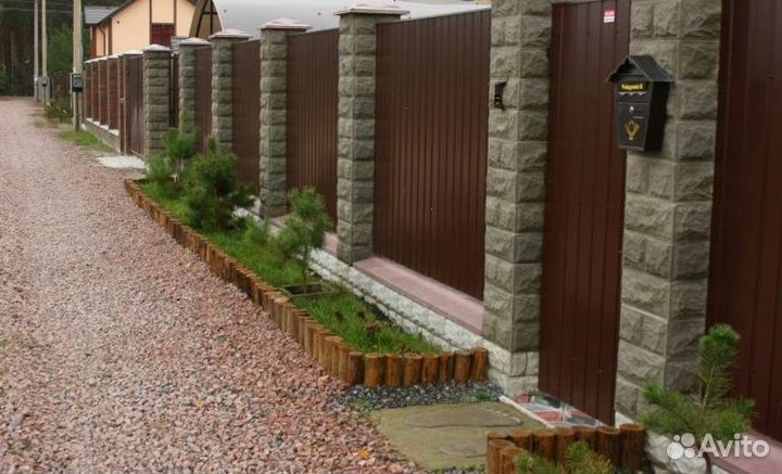 Забор металлический цена за метр быстро