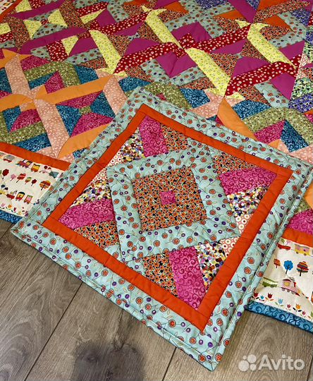 Покрывало печворк ручная работа
