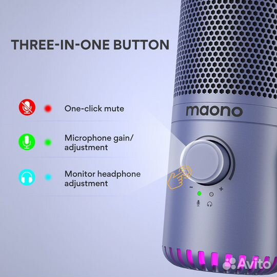 Микрофон Maono DM30 (purple)