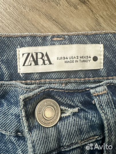 Джинсы zara 34