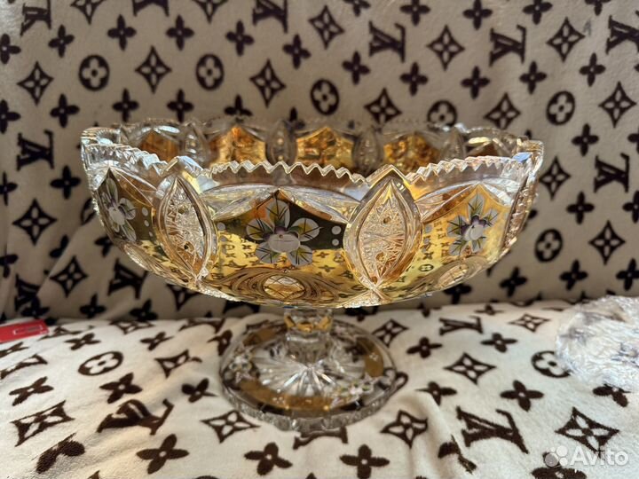 Ваза для фруктов богемия