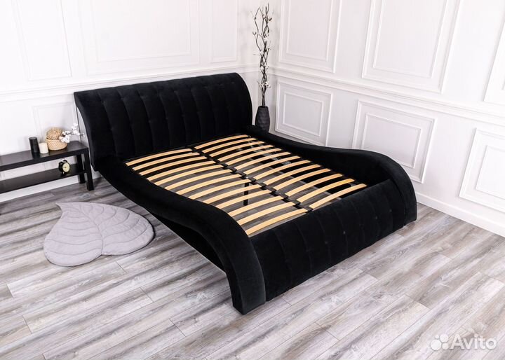 Кровать 200х200 мадрид черный