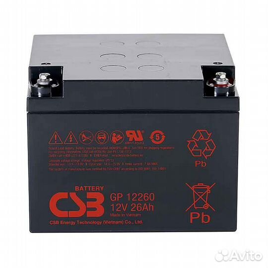 Аккумулятор CSB GP 12260 новый