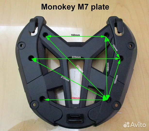 Площадка под центральный кофр monokey givi M7