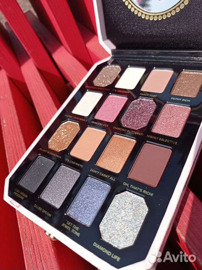 Too Faced diamond light Палетка теней Pretty Rich