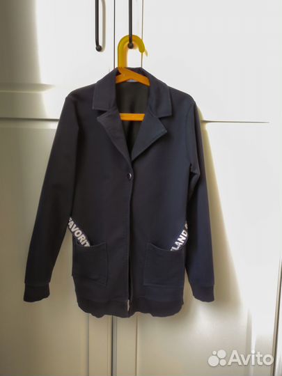 Пиджак школьный трикотажный для девочки 152 р-р