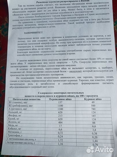 Яйца перепелинные домашние
