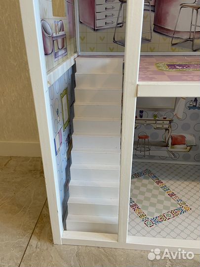 Кукольный домик для барби с мебелью