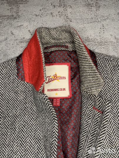 Твидовый костюм жилет+пиджак 48-50