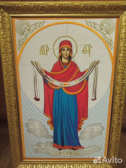 Икона вышитая 