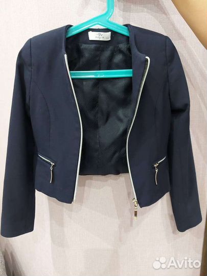 Пиджак синий на девочку