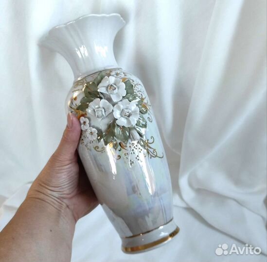 Ваза Кисловодский фарфор Феникс ручная работа