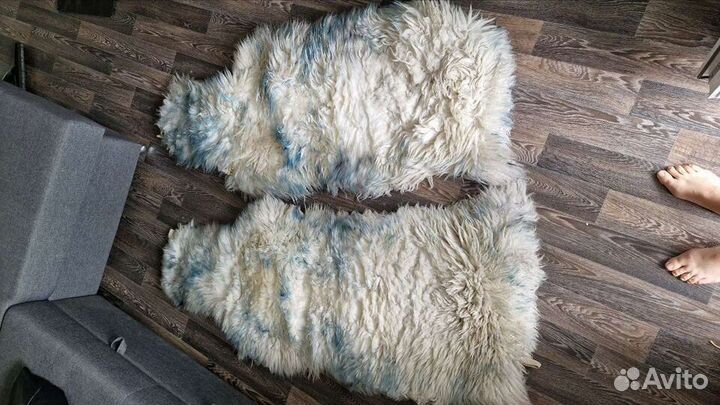 Шкура овцы натуральная, чехлы/коврики
