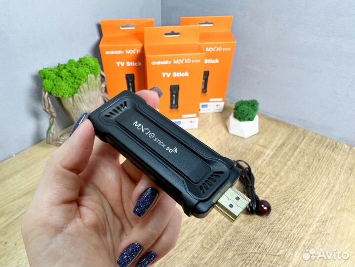 Android тв приставка SMART TV Stick MX-10 4K