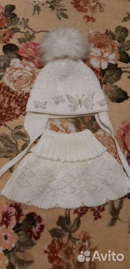 Комплект шапка, шарф