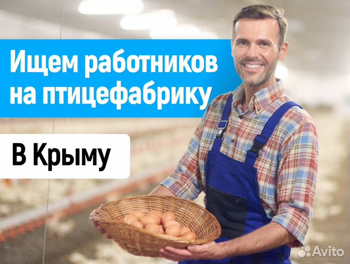Разнорабочий вахта на птицефабрика в Крыму