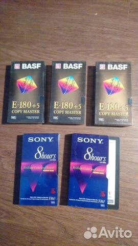 Видеокассеты VHS новые