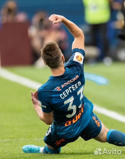 Игровая майка фк Зенит Суперкубок 22/23 Сергеев