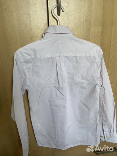Рубашка белая на мальчика 134