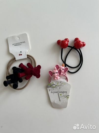 Резина ддля волос, мишки, слоник